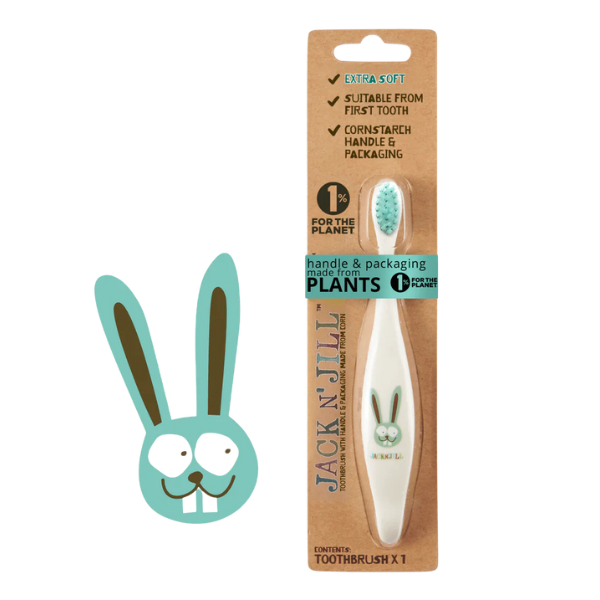 מברשת שיניים אקולוגית לתינוקות בעיצוב ארנב | Jack And Jill