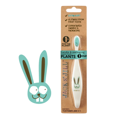 מברשת שיניים אקולוגית לתינוקות בעיצוב ארנב | Jack And Jill