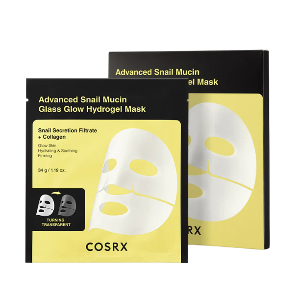 מסכת הידרוג'ל עם ריר חלזונות לעור זוהר במיוחד | 3 X 34 גרם | COSRX
