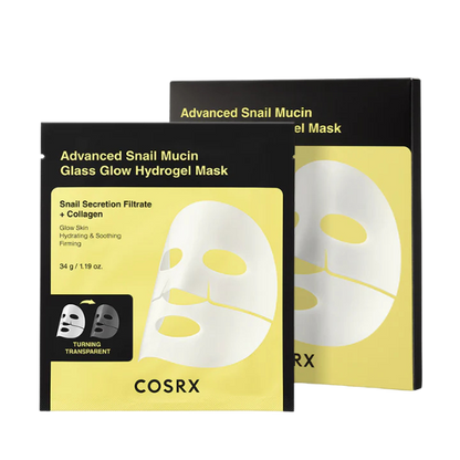 מסכת הידרוג'ל עם ריר חלזונות לעור זוהר במיוחד | 3 X 34 גרם | COSRX