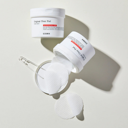 פדים לניקוי והסרת תאי עור מתים לעור שמן הנוטה לפצעונים | 70 יח' | COSRX