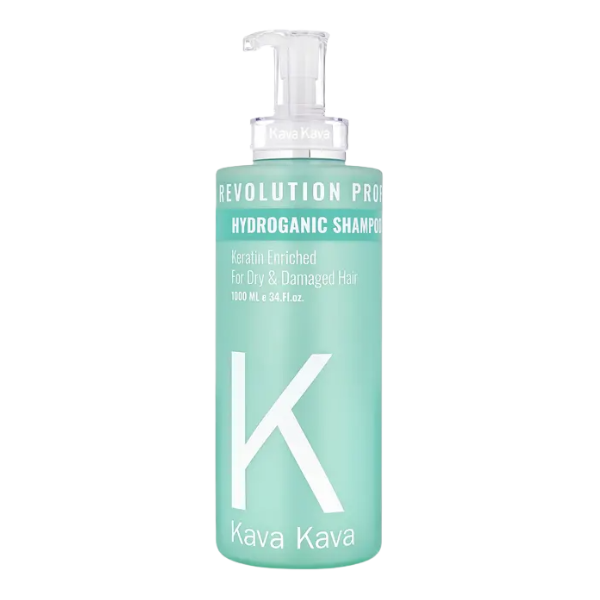 שמפו הידרוגני לשיער יבש ופגום מועשר בקרטין | 1000 מ"ל | Kava Kava