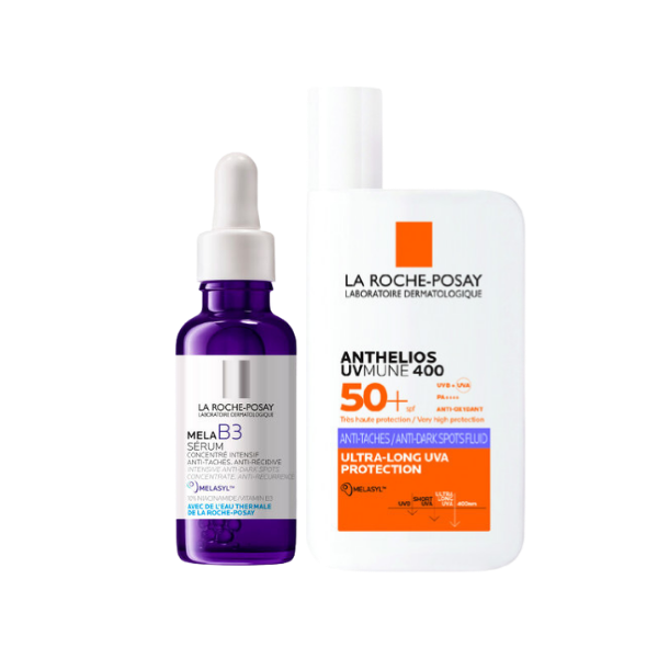 מארז סרום ותחליב הגנה SPF50+ נגד כתמים כהים | 2 מוצרים | La Roche-Posay