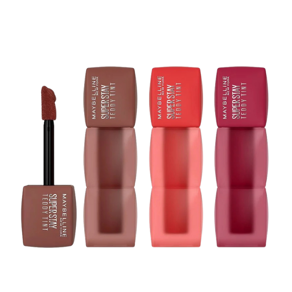 שפתון טינט מאט עמיד לעד 12 שעות סופר סטיי טדי טינט | Maybelline
