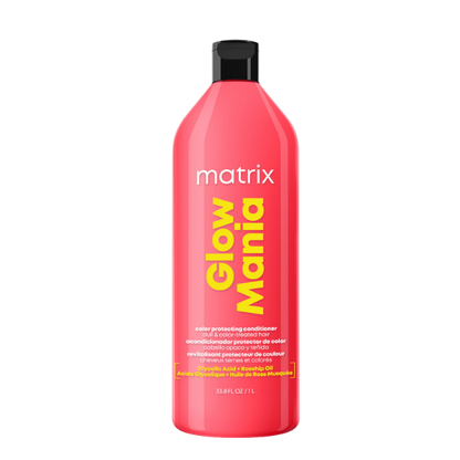 מרכך מגן צבע לשיער צבוע ועמום מסדרת גלואו מניה | 1000 מ"ל | Matrix