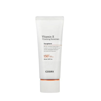 קרם הגנה ויטמין E בעל SPF50+ שאינו משאיר סימנים לבנים על עור הפנים 50 מ"ל | COSRX