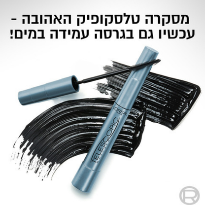 מסקרה טלסקופיק עמידה במים לאורך מקסימלי של הריסים - L'Oréal Paris
