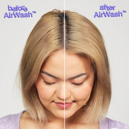 שמפו יבש 'Air Wash' שאינו משאיר שאריות לבנות בשיער 118 מ"ל | K18