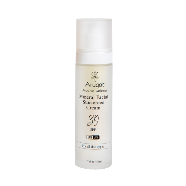קרם הגנה אורגני SPF30 לפנים | 50 מ"ל | Arugot