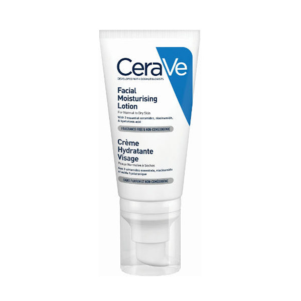 תחליב לחות לפנים לעור רגיל עד יבש 52 מ"ל - CeraVe