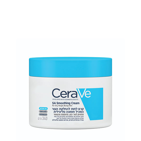 קרם לחות להחלקת עור יבש ומחוספס | 340 מ"ל | CeraVe