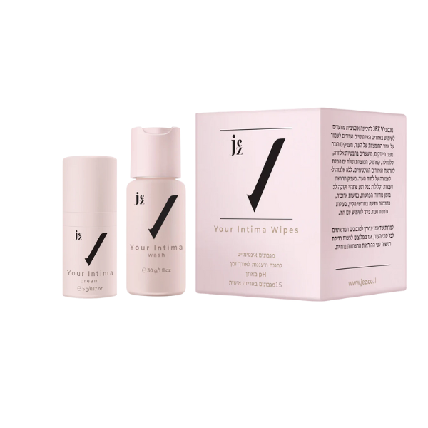 ערכת אינטימה מוקטנת לנסיעות + תיק רחצה בצבע ורוד | JEZ V