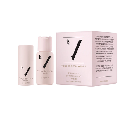 ערכת אינטימה מוקטנת לנסיעות + תיק רחצה בצבע ורוד | JEZ V