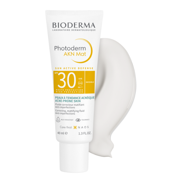 קרם הגנה SPF30 לעור הנוטה לאקנה ופצעונים בעור הפנים מסדרת 'פוטודרם' 40 מ"ל | Bioderma