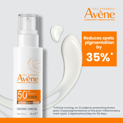תחליב הגנה קליל מהשמש SPF 50 נגד כתמי פיגמנטציה 40 מ"ל - Avene