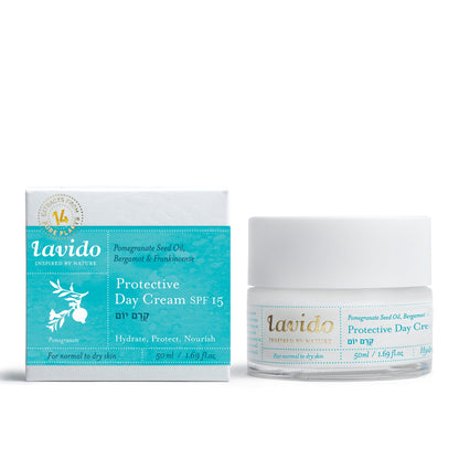 קרם פנים יומי עם הגנה SPF 15 | 50 מ"ל | Lavido