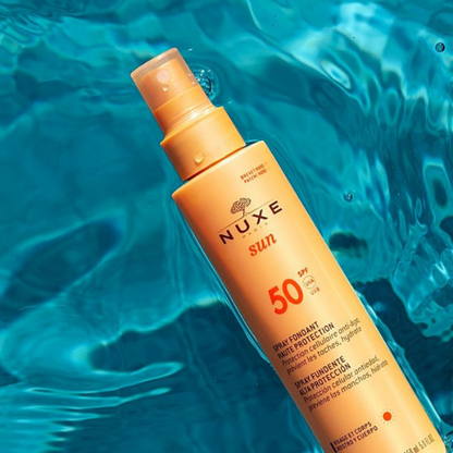 ספריי הגנה מהשמש SPF-50 לפנים ולגוף סדרת סאן 150 מ"ל - Nuxe