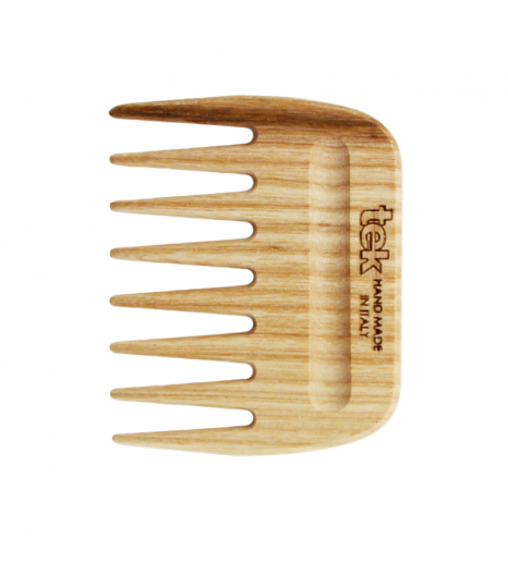 מסרק קטן לתלתלים בצבע עץ טבעי | Tek Brushes