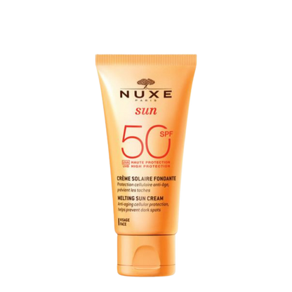 קרם הגנה מהשמש SPF50 לפנים מסדרת 'סאן' 50 מ"ל - Nuxe