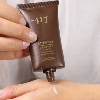 מסכת פנים טבעונית להרמה מיידית תוך 60 שניות | 50 מ"ל | Minus 417