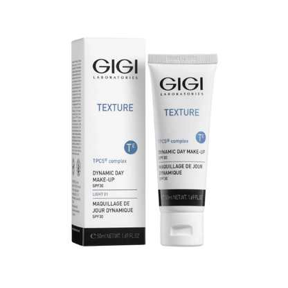 קרם לחות עם גוון בעל SPF30 המעניק גוון אחיד לעור הפנים מסדרת 'טקסטור' 50 מ"ל | Gigi