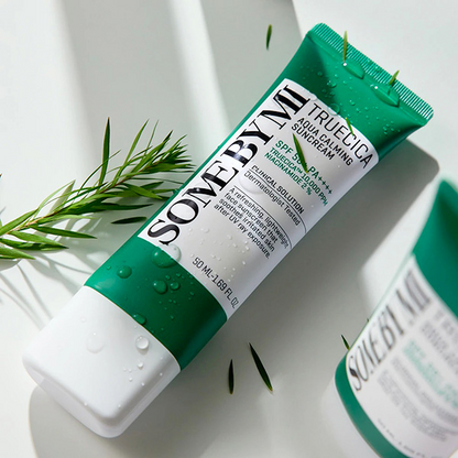 קרם הגנה SPF50+ קליל המרגיע את עור הפנים מבדת '30 ימים' 50 מ"ל - SOME BY MI