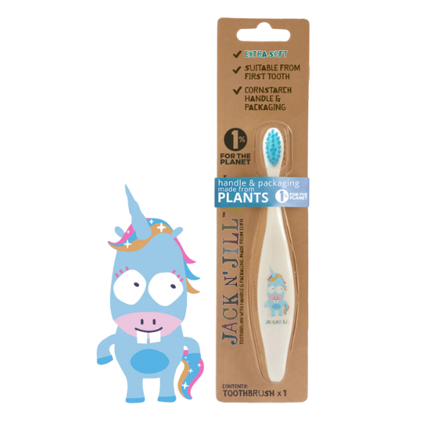 מברשת שיניים אקולוגית לתינוקות בעיצוב חד קרן | Jack And Jill