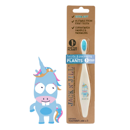 מברשת שיניים אקולוגית לתינוקות בעיצוב חד קרן | Jack And Jill