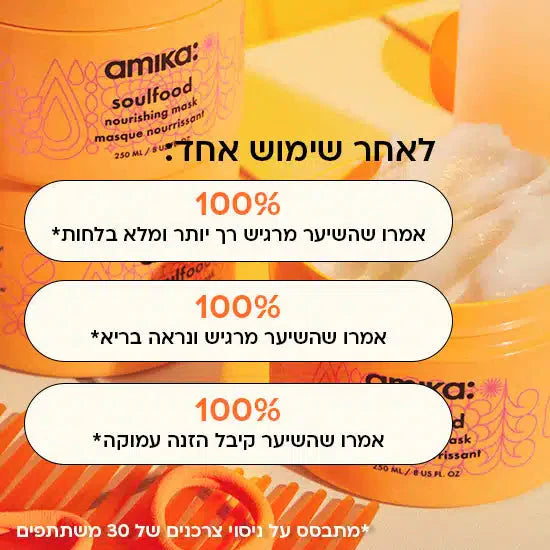 אמיקה מסכה לשיער Soulfood 