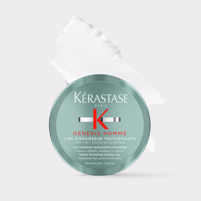 חימר לעיצוב השיער לעיבוי מיידי לשיער חלש הנוטה להידלדלות מסדרת ג'נסיס לגבר 75 מ"ל - קרסטס