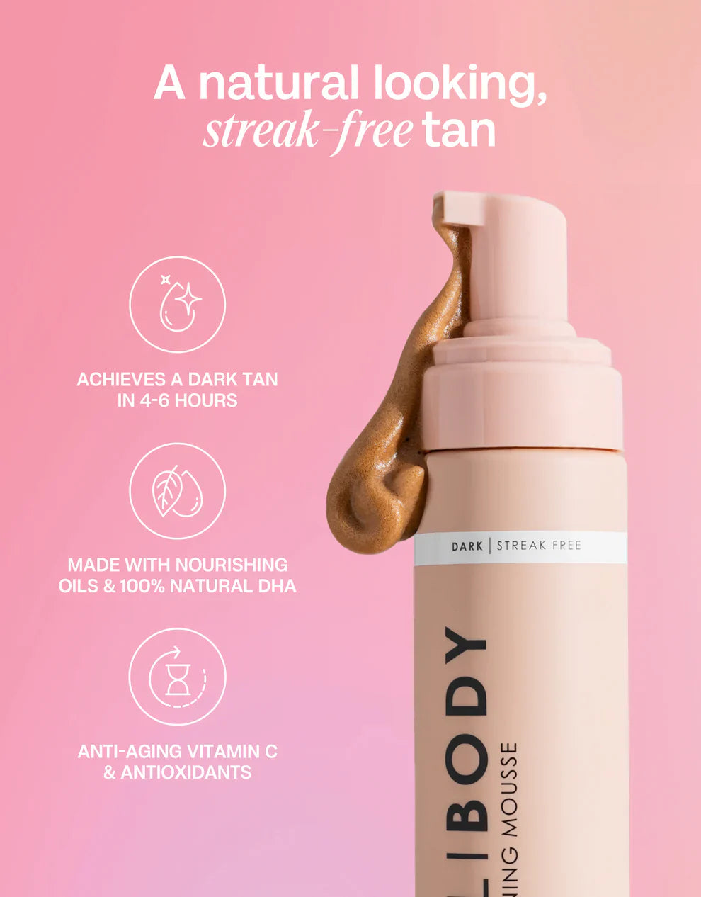 Bali Body Self Tanning Mousse Dark