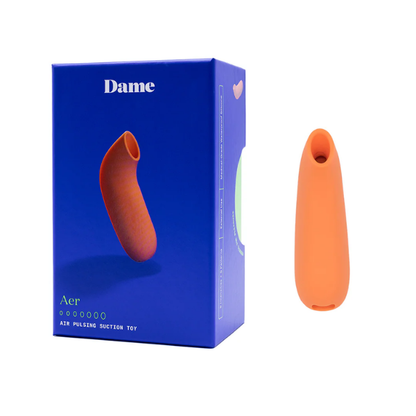 ויברטור יניקה Aer בצבע כתום לגירוי הדגדגן - Dame