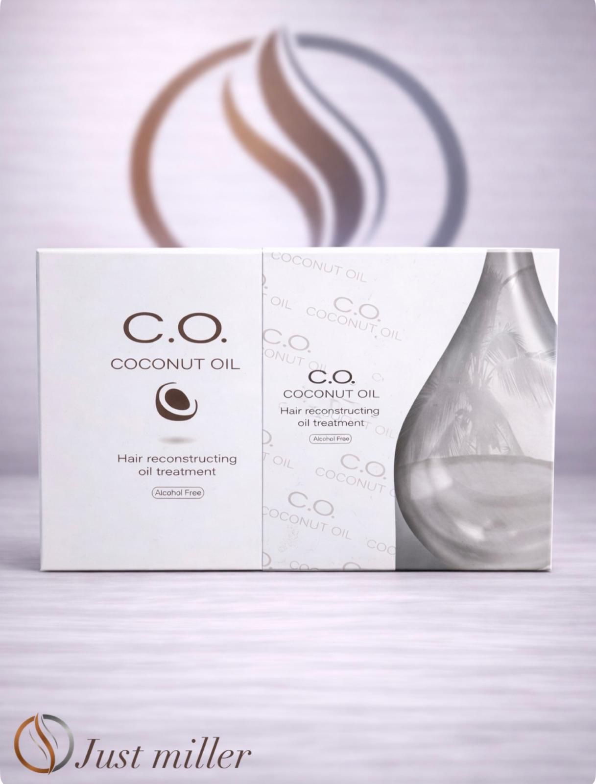 אמפולות שמן קוקוס לטיפול בנשירה וחיזוק שיער שביר | 10 מ"ל * 10 | Miller