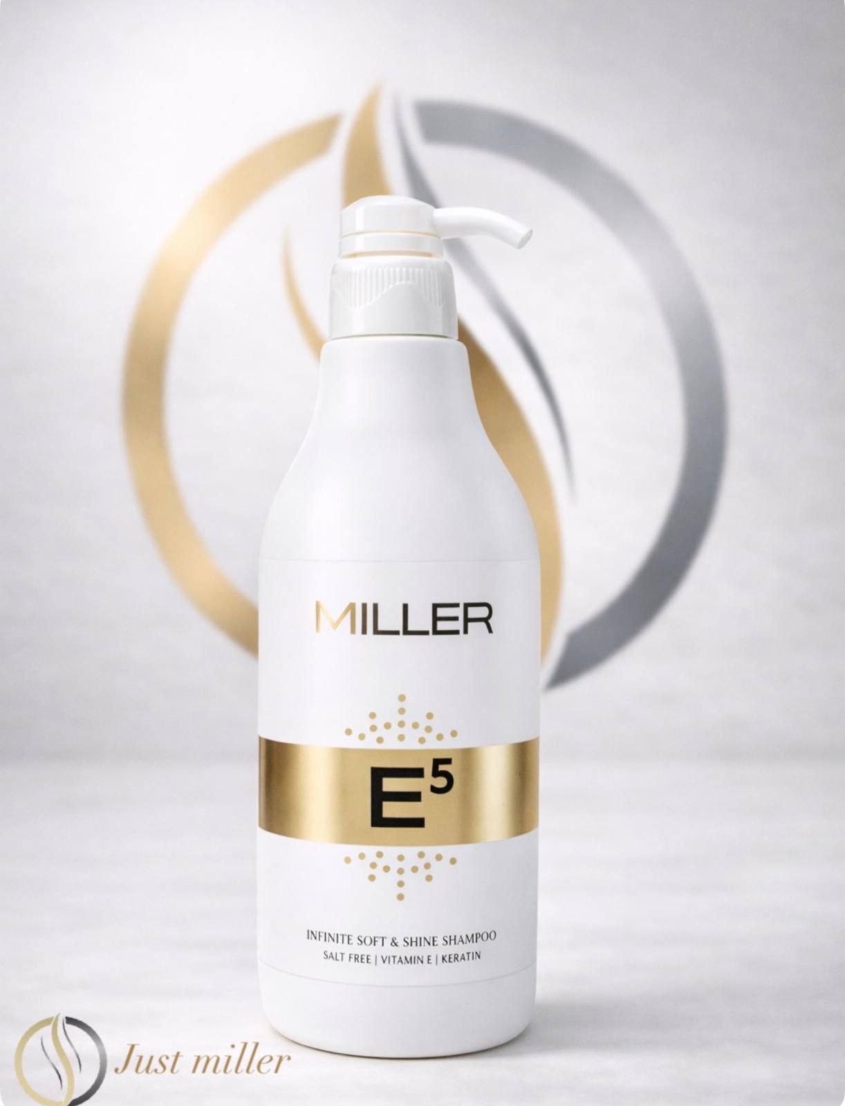 שמפו ללא מלחים מועשר בקרטין מסדרת גולד | 500 מ"ל | Miller