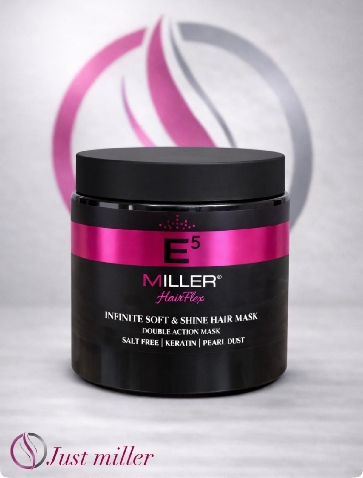 מסכת הזנה ושיקום לשיער דק יבש ופגום מסדרת היירפלקס | 500 מ"ל | Miller