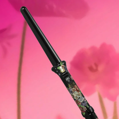 מסלסל לשיער חשמלי בצבע שחור פרחוני ליצירת גלים בשיער | amika