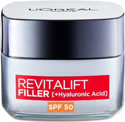 קרם פנים ליום עם מקדם הגנה SPF-50 מסדרת 'רויטליפט' 50 מ"ל - L'Oréal Paris